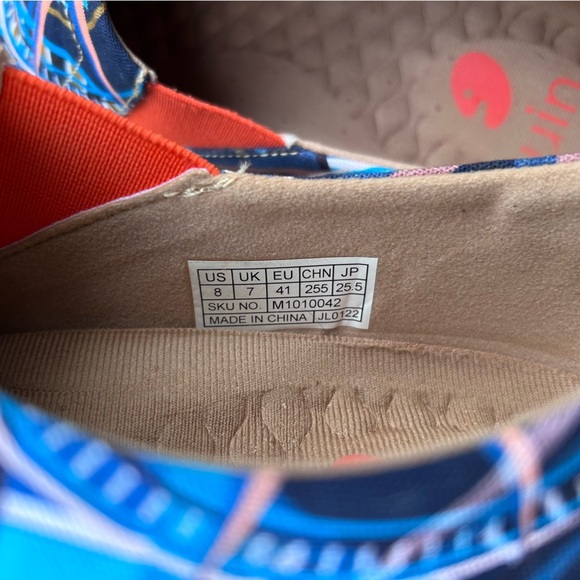 UIN Slip-On Canvas Shoes Men’s Size 8 Women’s 9.5 Compass Design Toledo Map Sole - Picture 10 of 17